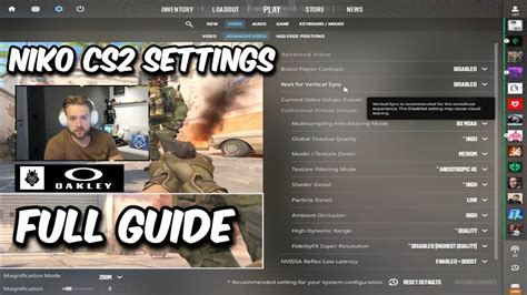 niko cs2 video settings